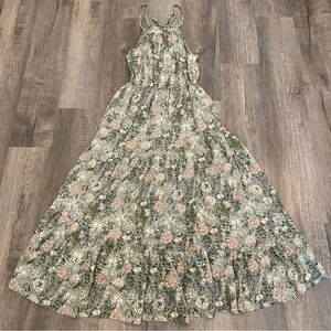 Joie Linen Floral Maxi Dress